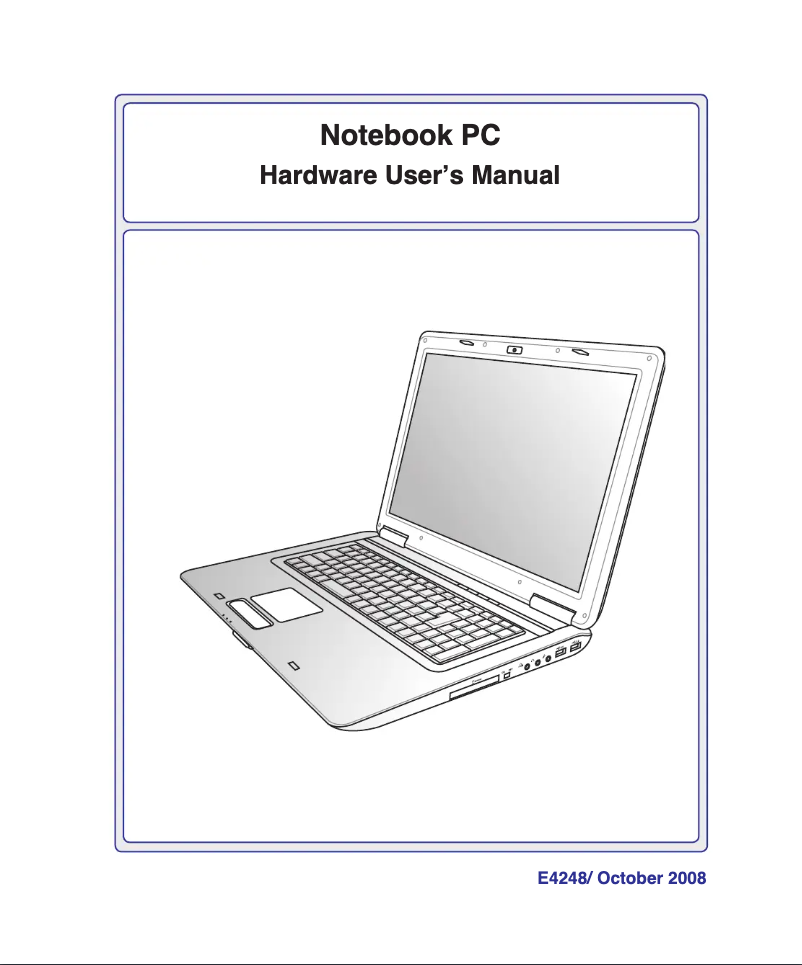 Page n°1 - Manuel utilisateur Asus F70SL G4248