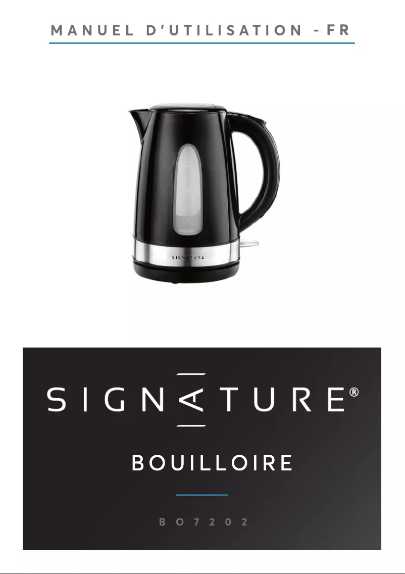 Page 1 de la notice Manuel utilisateur Signature BO7202