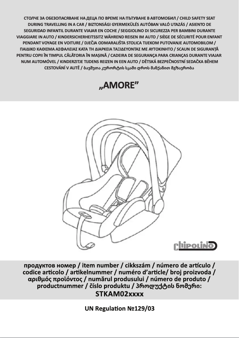 Page n°1 - Manuel utilisateur Chipolino Amore