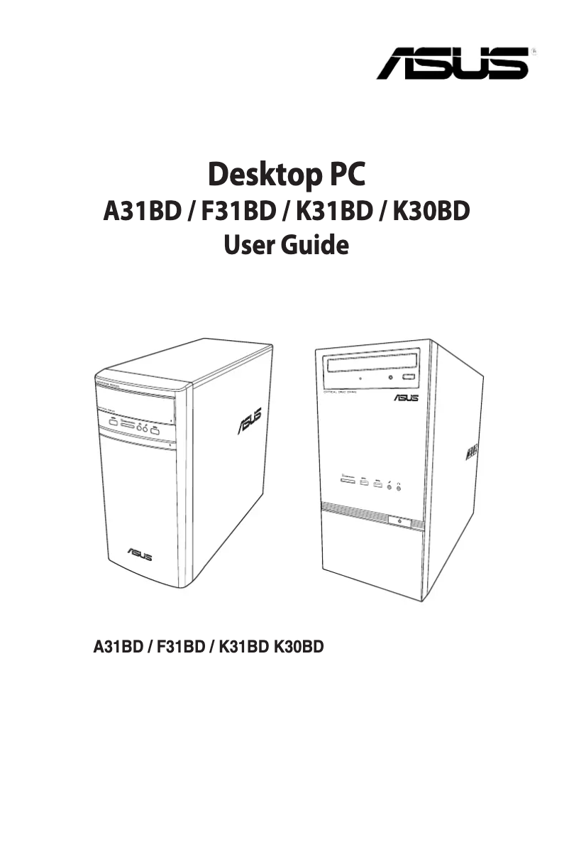 Page 1 de la notice Manuel utilisateur Asus K30BD