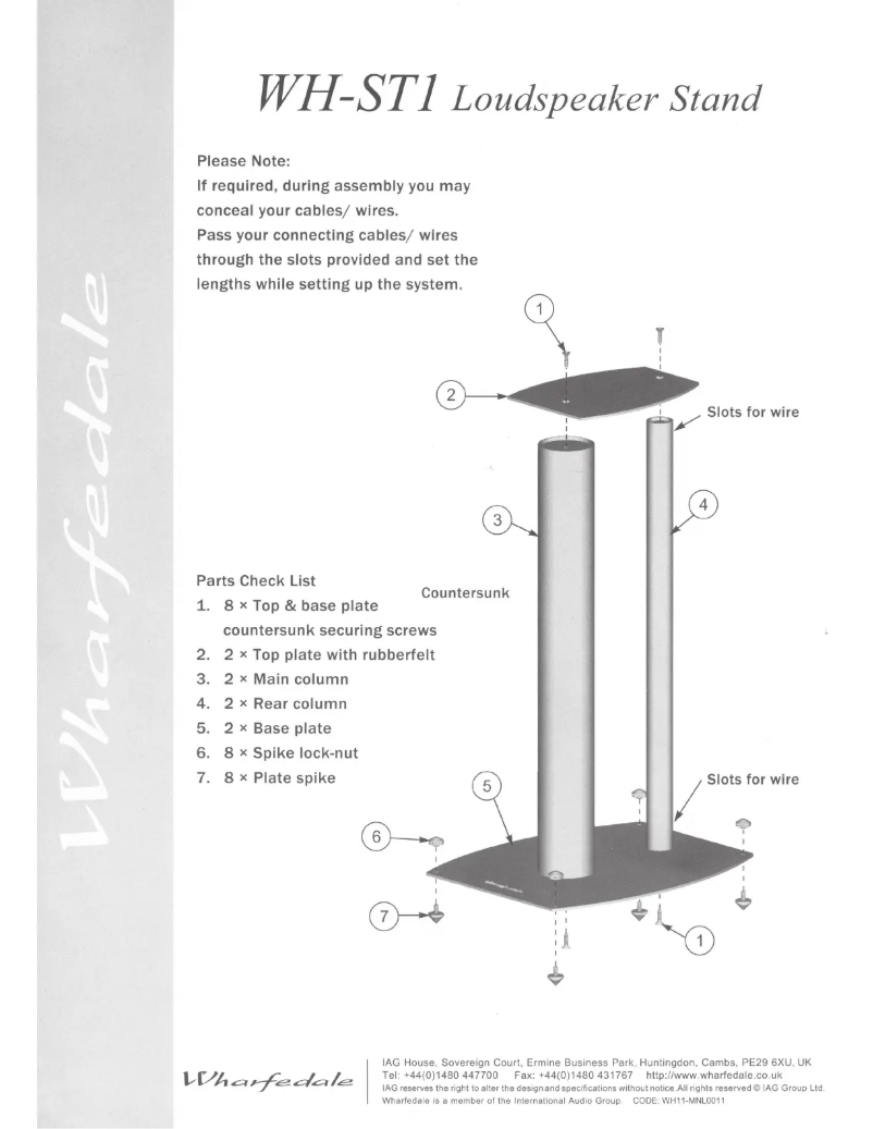 Image de la première page du manuel de l'appareil WH-ST1