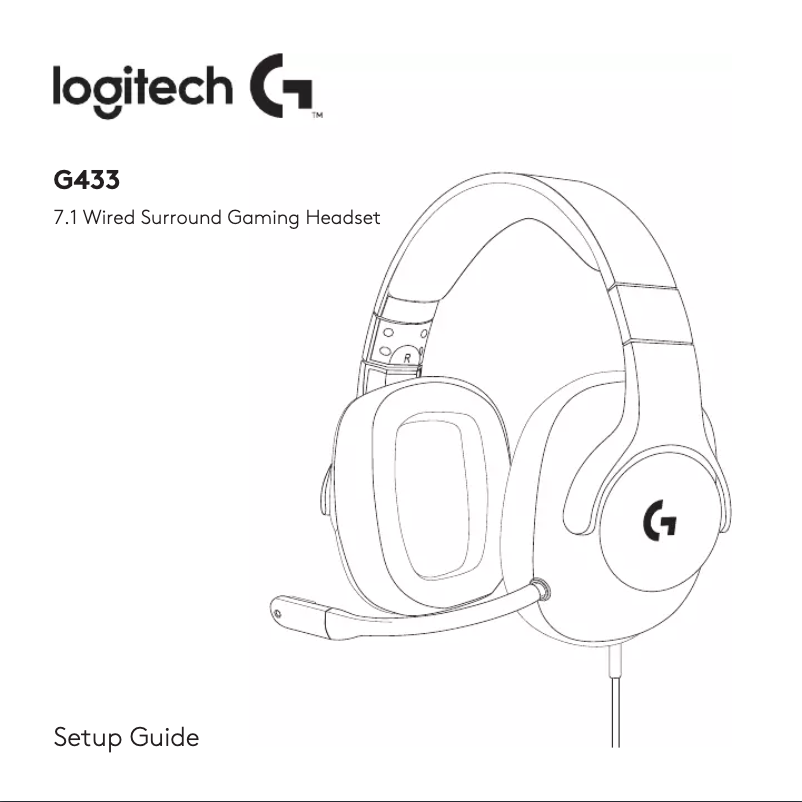 Page n°1 - Manuel utilisateur Logitech G433