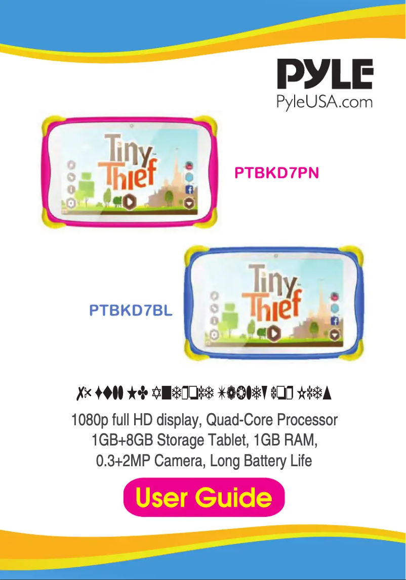 Image de la première page du manuel de l'appareil PTBKD7BL