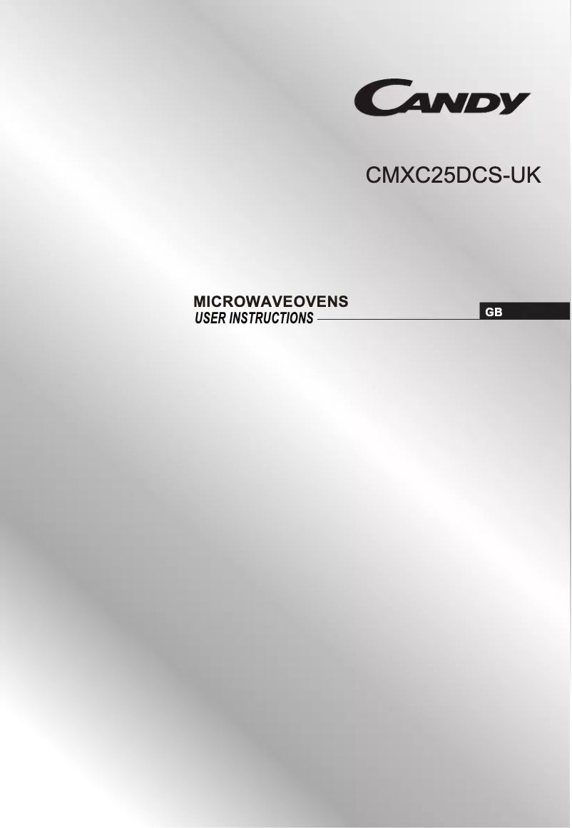 Image de la première page du manuel de l'appareil CMXC25DCS-UK
