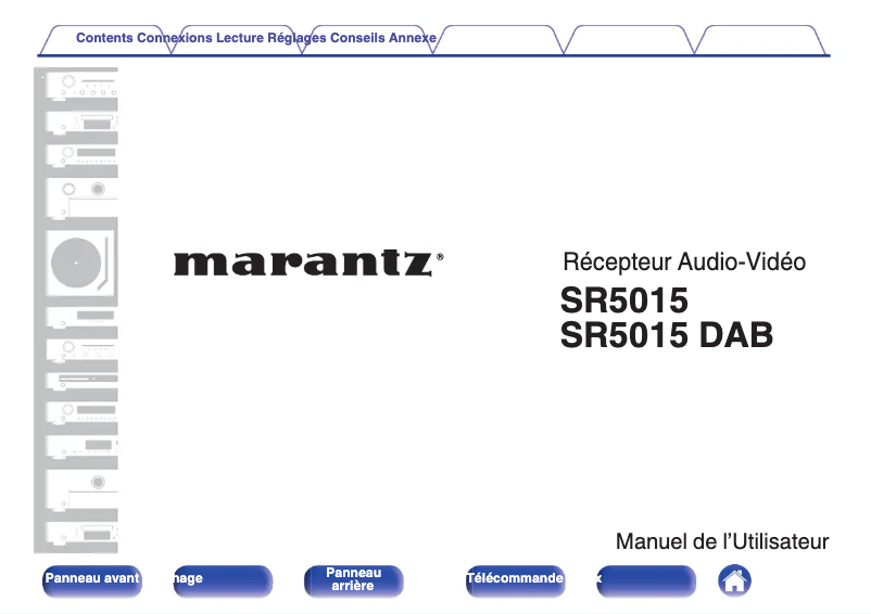 Image de la première page du manuel de l'appareil SR5015