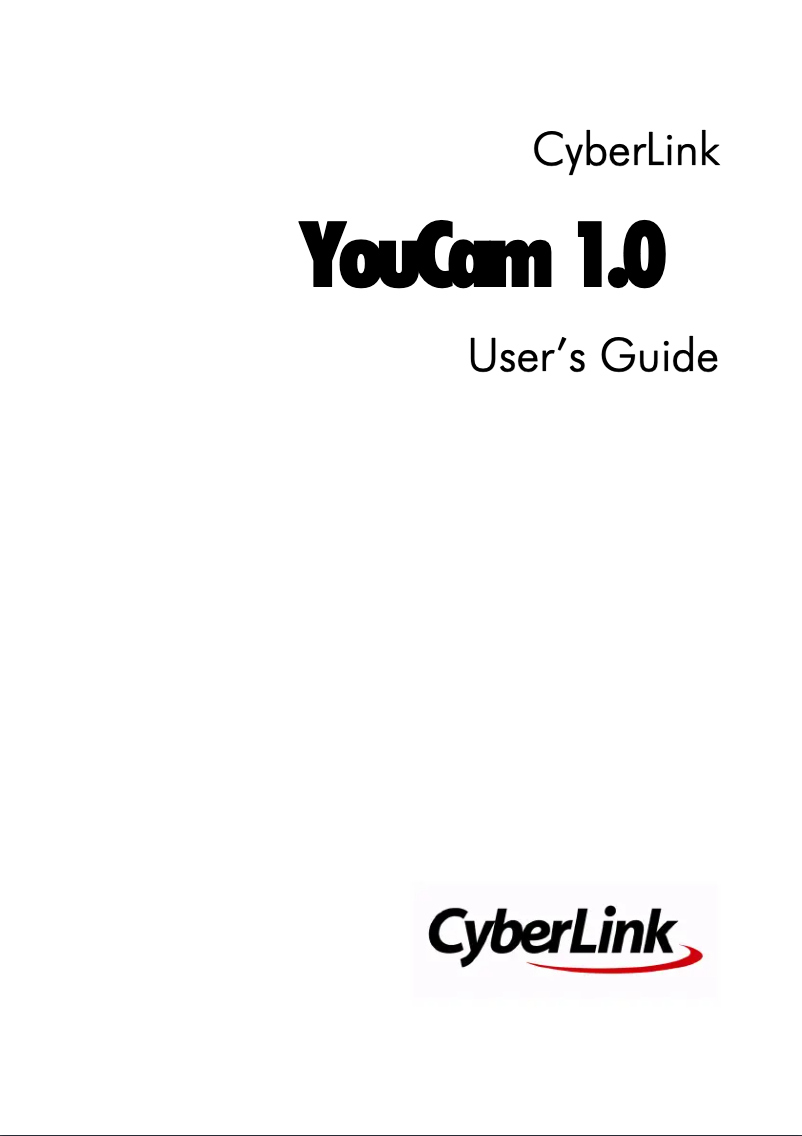 Image de la première page du manuel de l'appareil YouCam 1.0