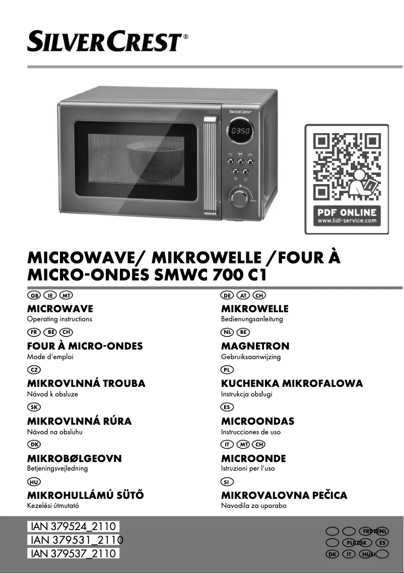 Page 1 de la notice Manuel utilisateur SilverCrest SMW 800 F1