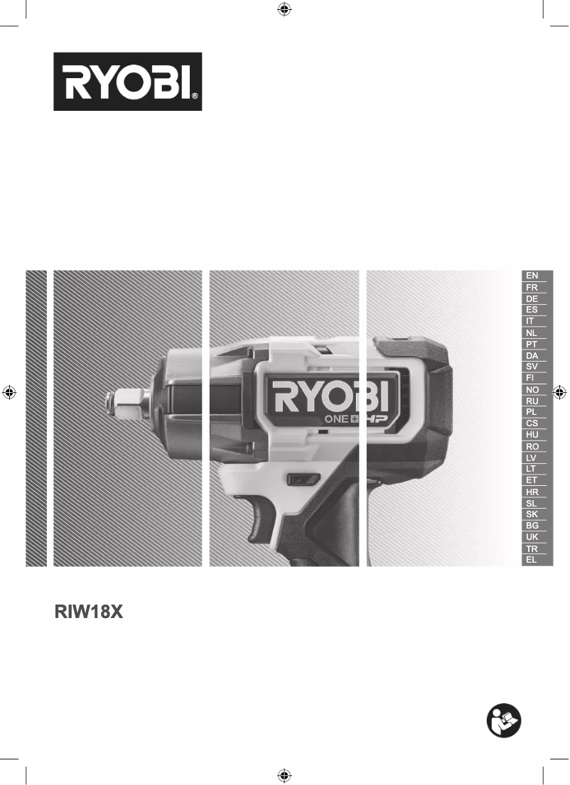 Page 1 de la notice Manuel utilisateur RYOBI One+ RIW18X