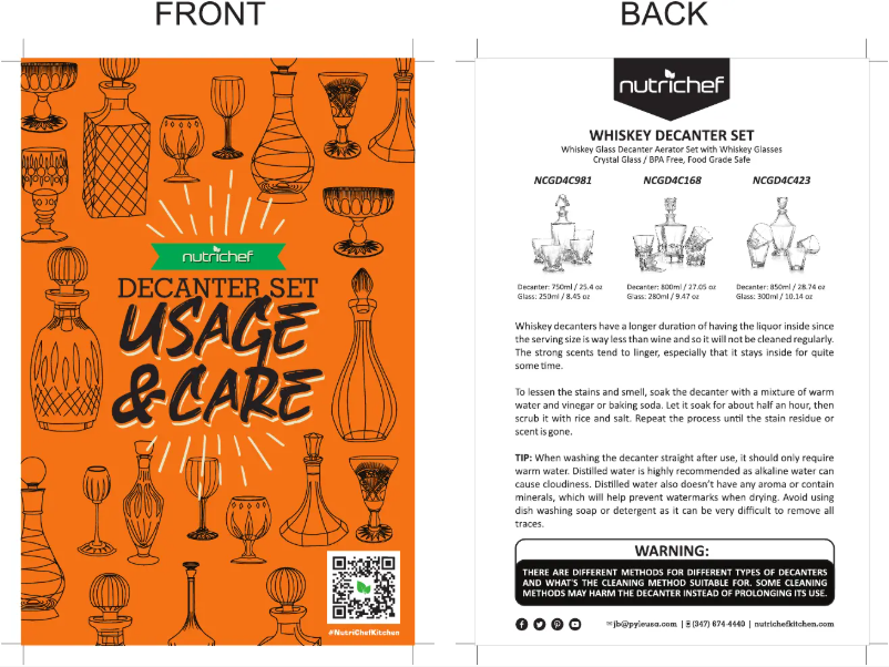 Page 1 de la notice Manuel utilisateur Nutrichef NCGD4C423