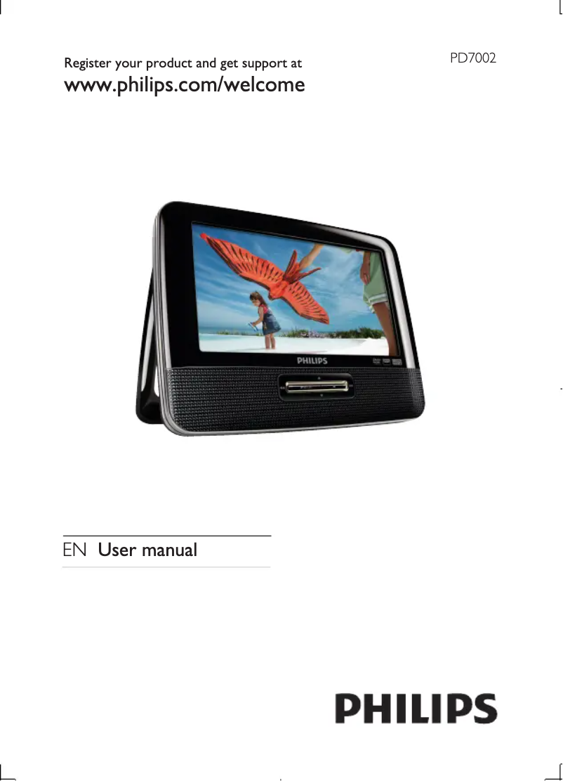 Page 1 de la notice Manuel utilisateur Philips PD7002