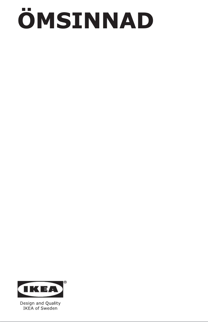 Page 1 de la notice Manuel utilisateur Ikea ÖMSINNAD 404.621.45