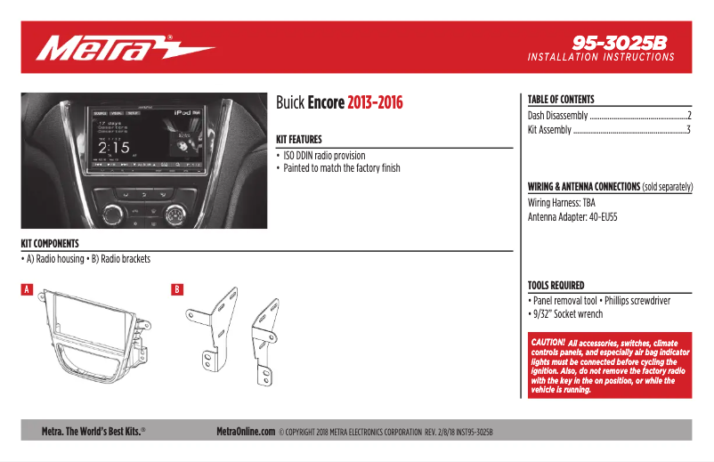 Image de la première page du manuel de l'appareil 95-3025B