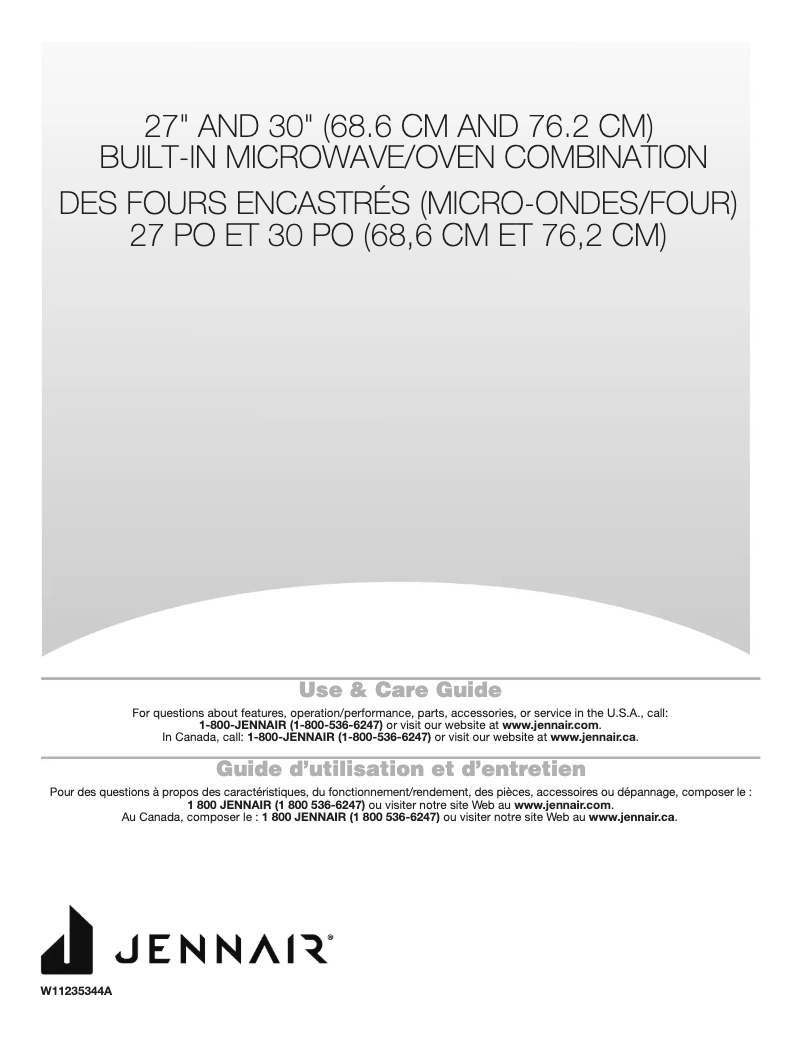 Page 1 de la notice Manuel utilisateur Jenn-Air JMW2430IM