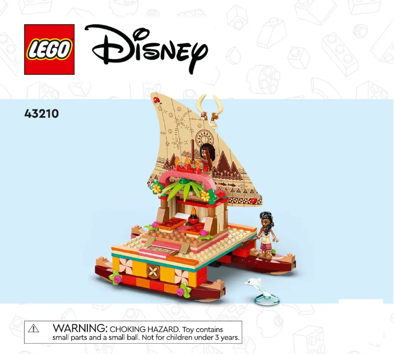 Page n°1 - Consignes visuelles Lego Disney 43210