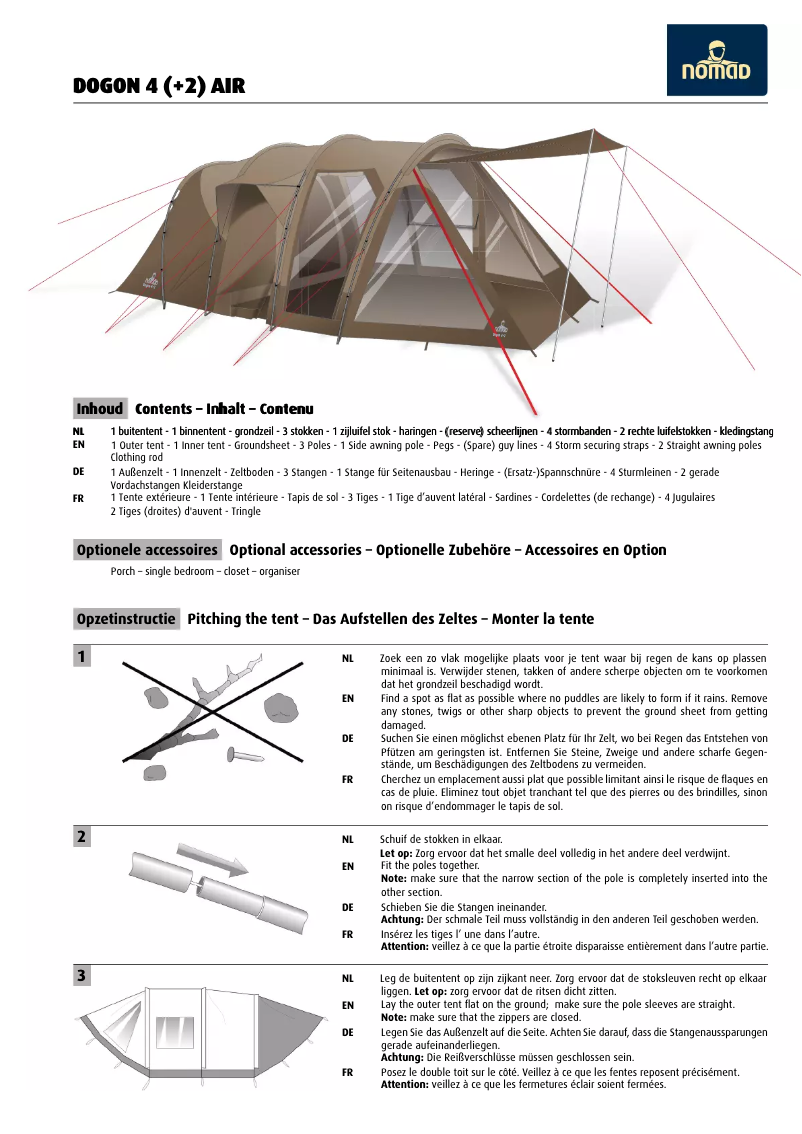 Image de la première page du manuel de l'appareil Dogon 4(+2) Air