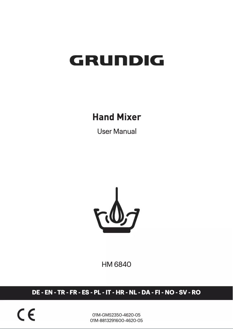 Page 1 de la notice Manuel utilisateur Grundig HM 6840