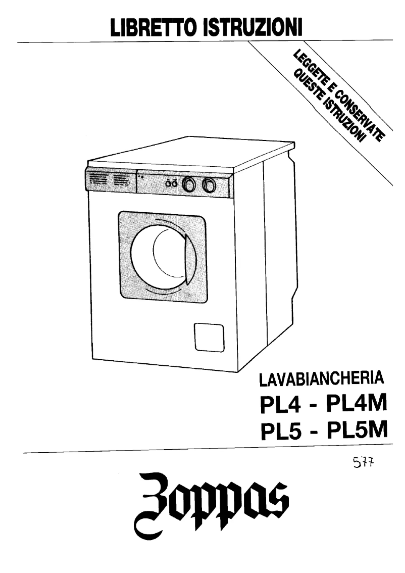 Page n°1 - Manuel utilisateur Zoppas PL4