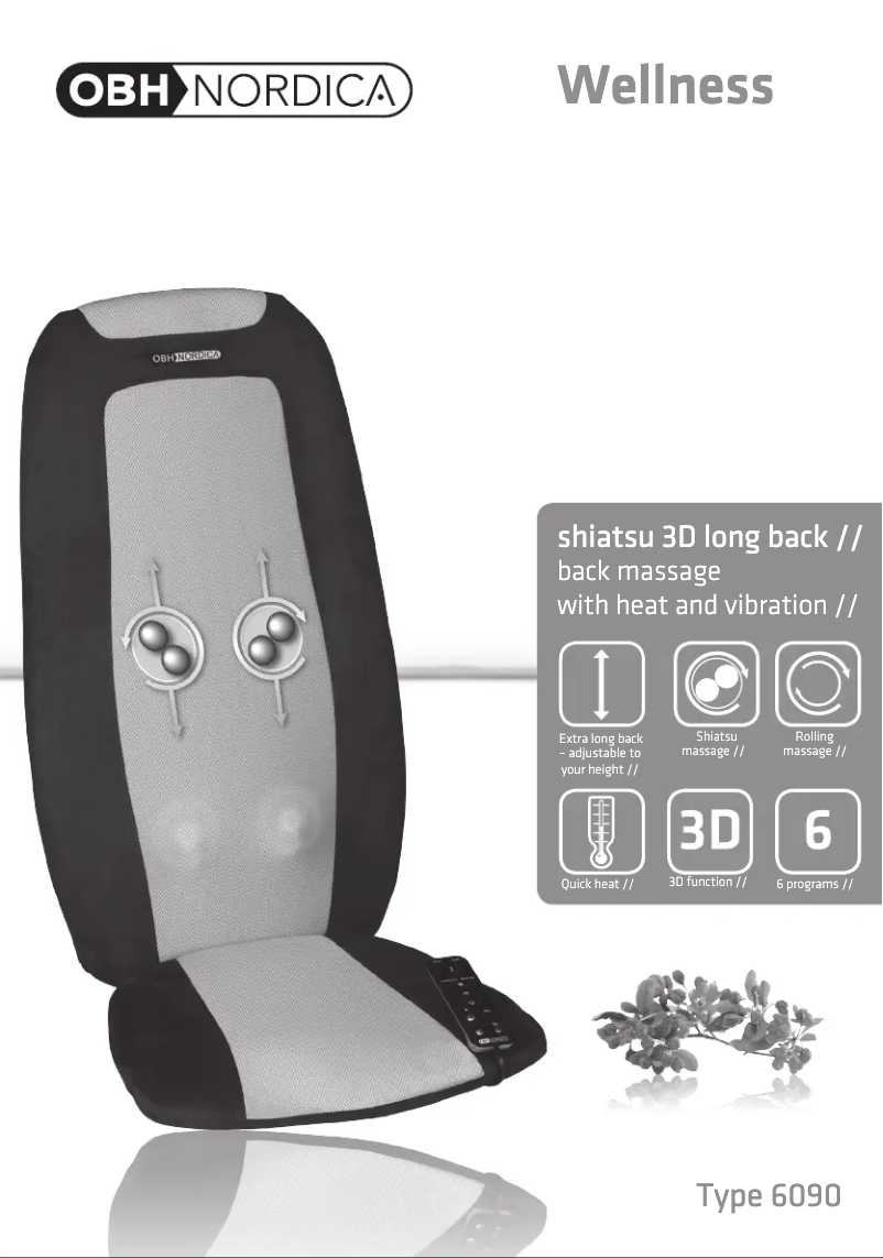 Página 1 del manual Manual de usuario OBH Nordica Shiatsu 3D Long Neck