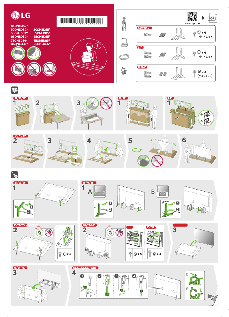 Page 1 of the manual User Manual LG 50QNED85T6A