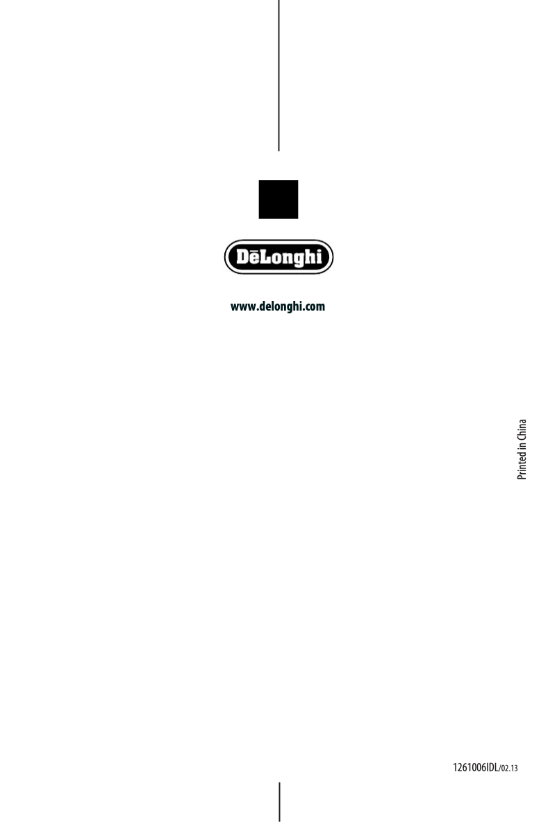 Page 1 de la notice Manuel utilisateur DeLonghi BGR 50