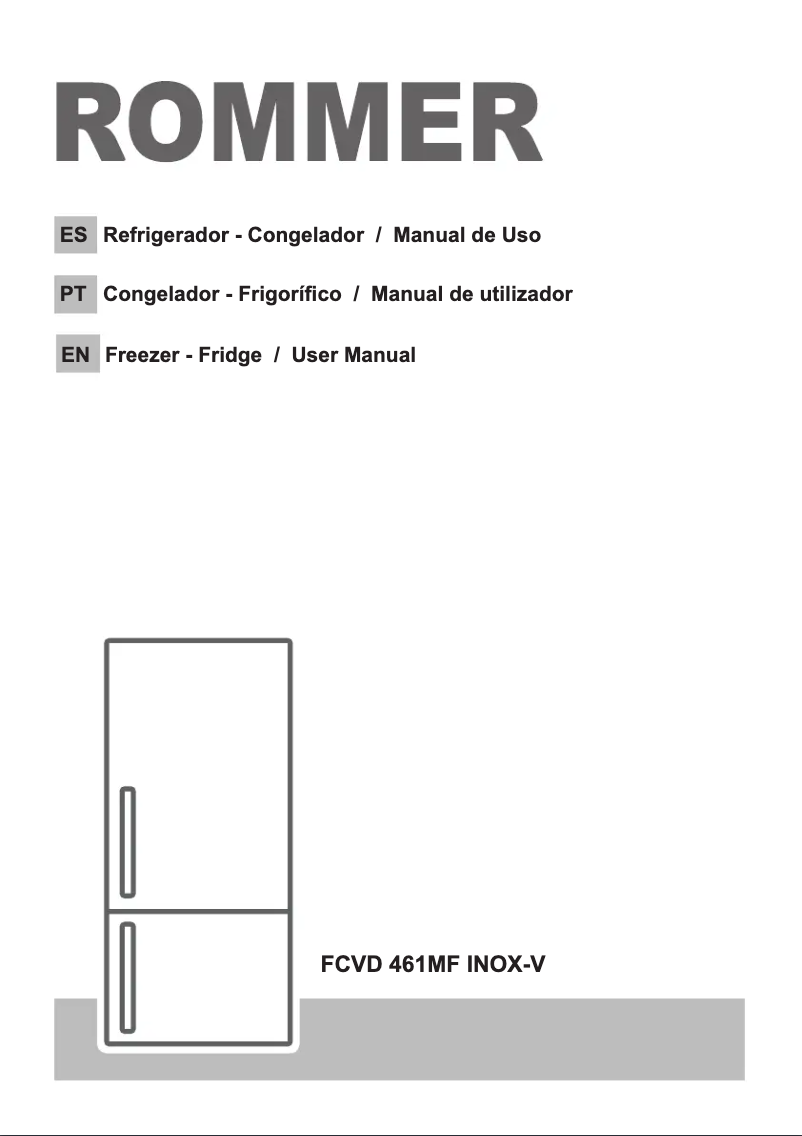Imagen de la primera página del manual del dispositivo FCVD 461 MF INOX-V