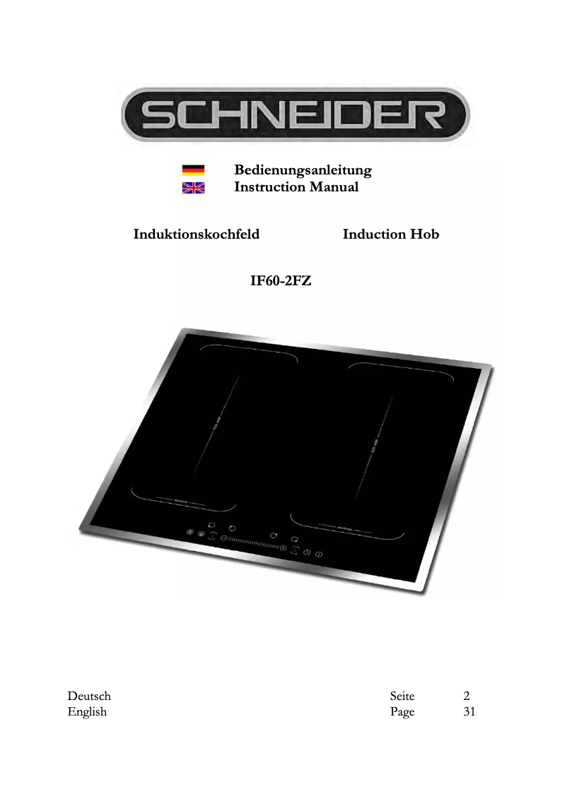 Image de la première page du manuel de l'appareil IF 60-2 FZBWSG