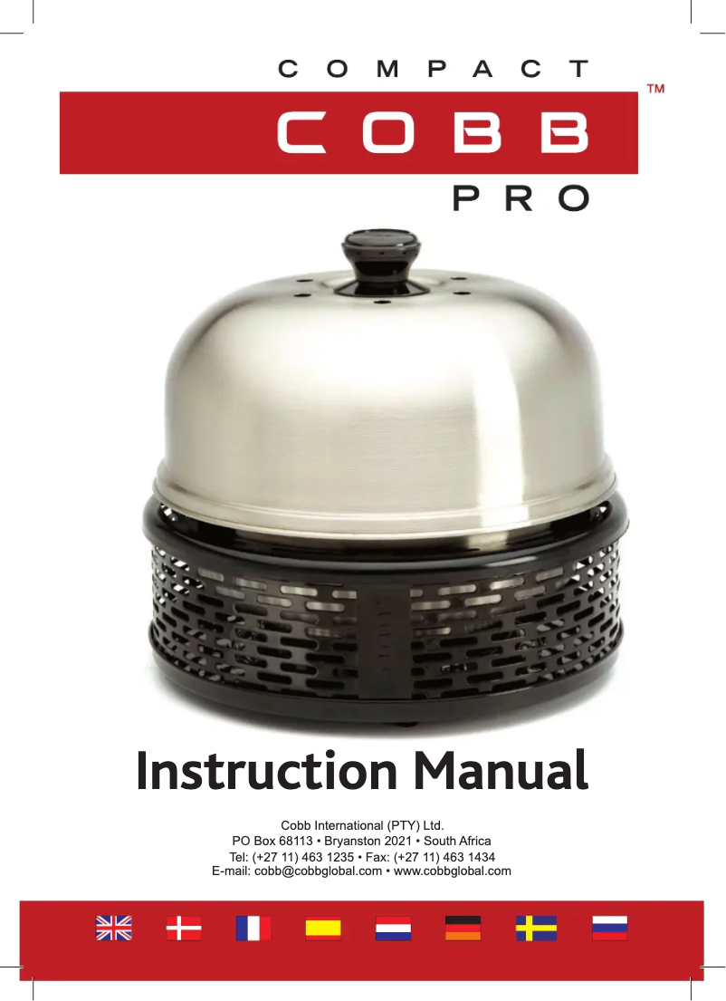 Page n°1 - Manuel utilisateur Cobb Pro Compact