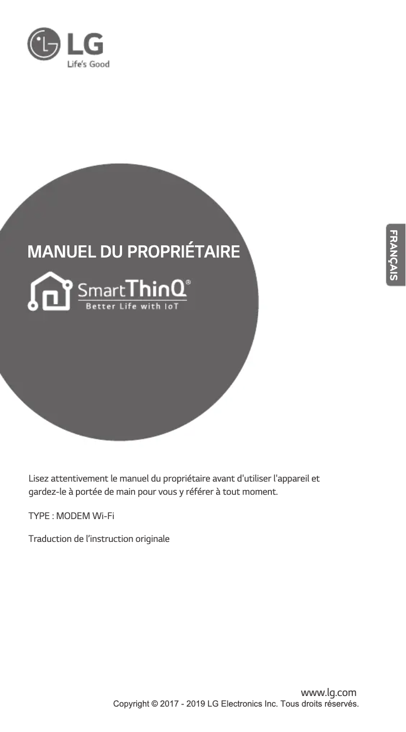 Página 1 del manual Manual de usuario LG ARNU09GSJN4