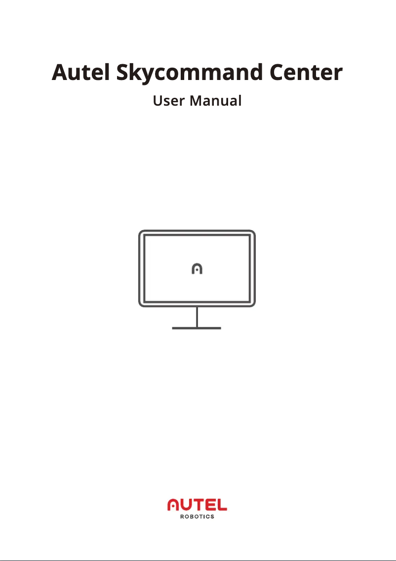 Page n°1 - Manuel utilisateur Autel Skycommand Center