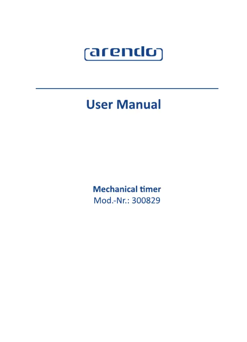 Page 1 de la notice Manuel utilisateur Arendo 300829