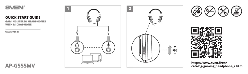 Page 1 de la notice Manuel utilisateur Sven AP-G555MV
