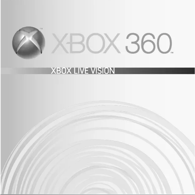 Image de la première page du manuel de l'appareil Xbox 360 Live vision