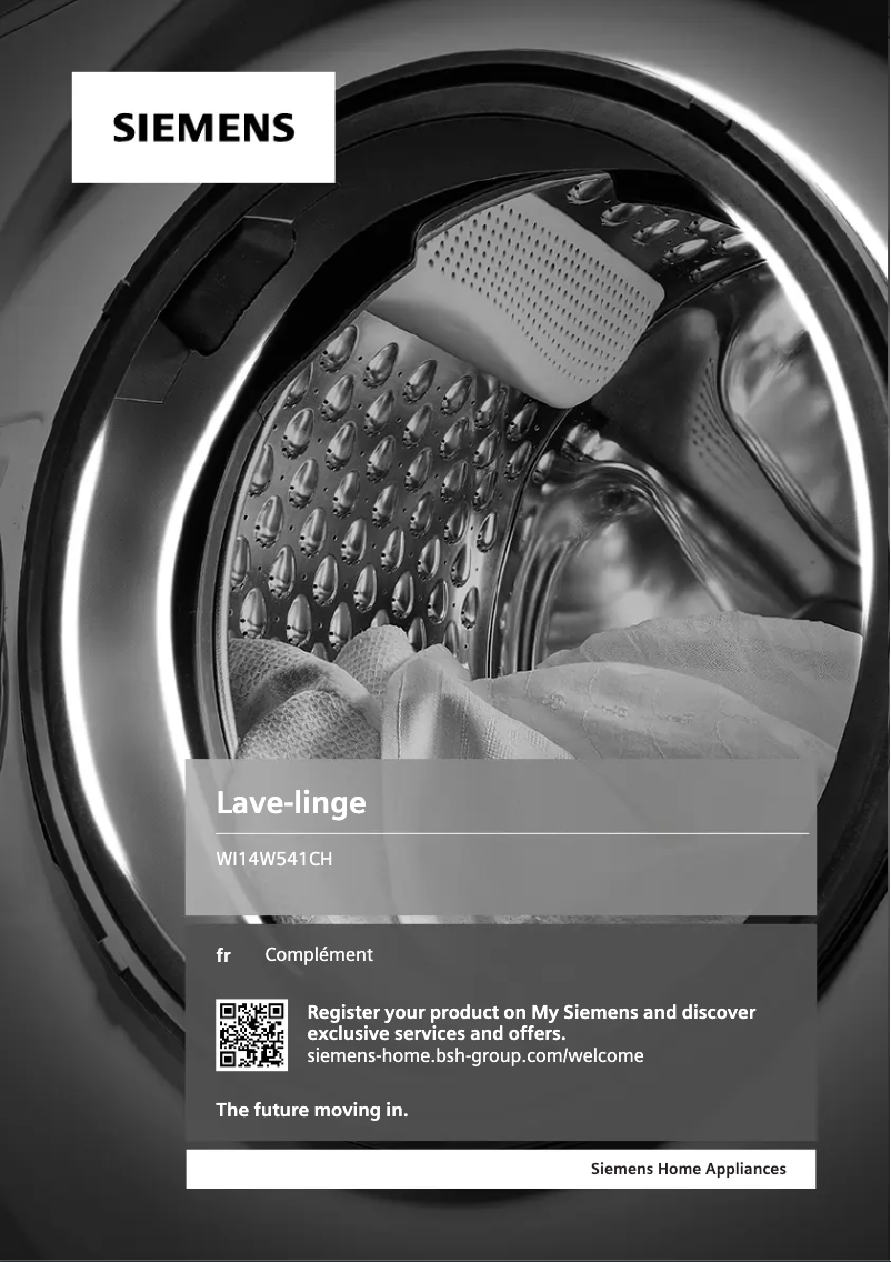 Image de la première page du manuel de l'appareil iQ700 WI14W541CH