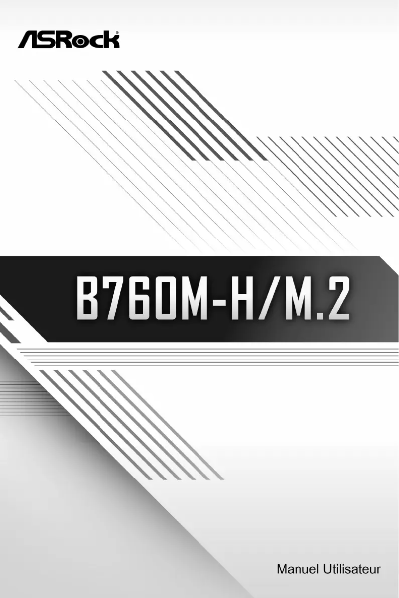 Page n°1 - Manuel utilisateur Asrock B760M-H/M.2