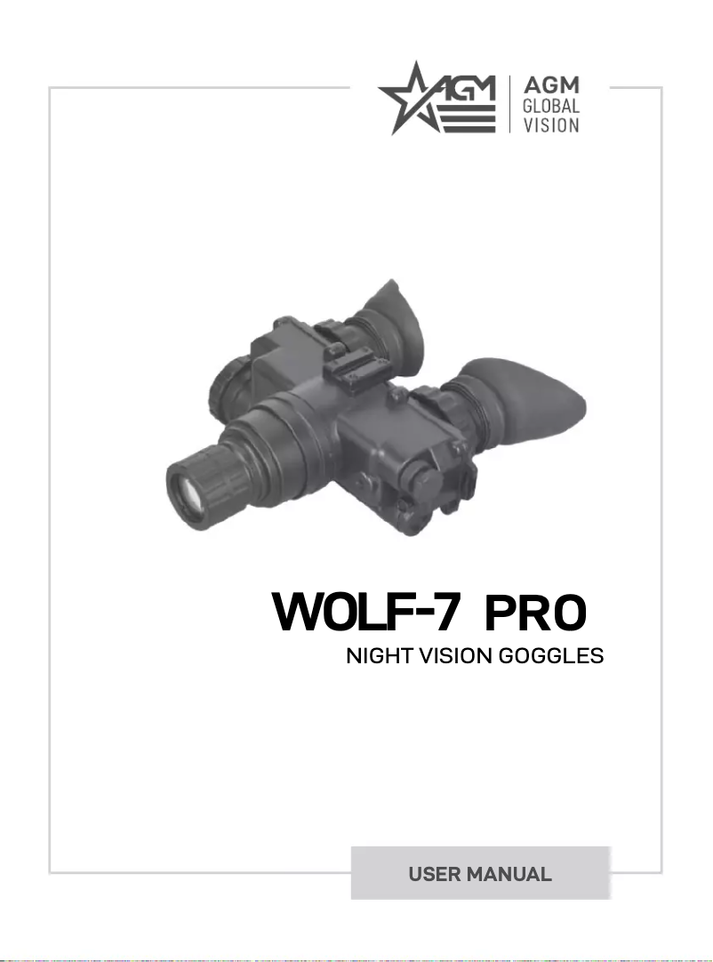 Page 1 de la notice Manuel utilisateur AGM Wolf-7 Pro