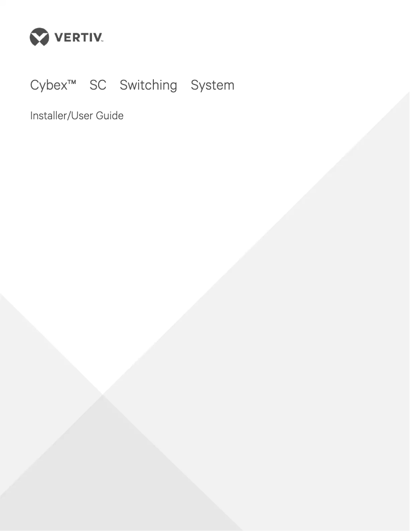 Page 1 de la notice Manuel utilisateur Avocent Cybex SC 885DP