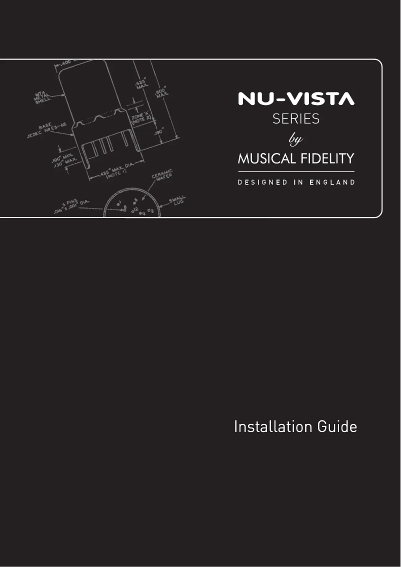 Page 1 de la notice Manuel utilisateur Musical Fidelity Nu-Vista Vinyl 2