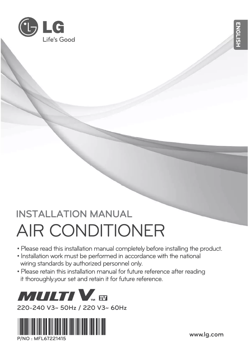 Página 1 del manual Manual de usuario LG ARUV140BTS4