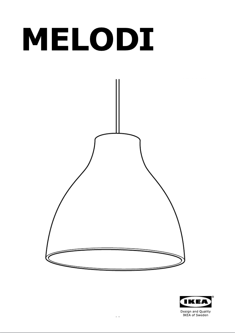 Page 1 de la notice Mode d'emploi Ikea MELODI