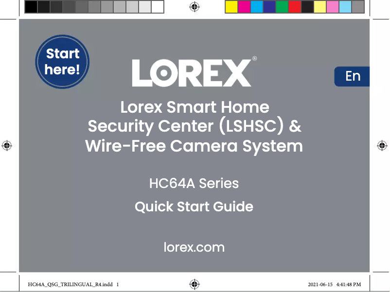 Página 1 del manual Guía de inicio rápido Lorex L871T8