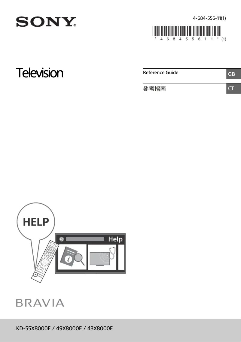 Page n°1 - Manuel utilisateur Sony Bravia KD-43X8000E