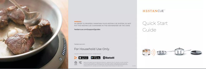 Page 1 de la notice Manuel utilisateur Hestan Cue Induction Burner 41000