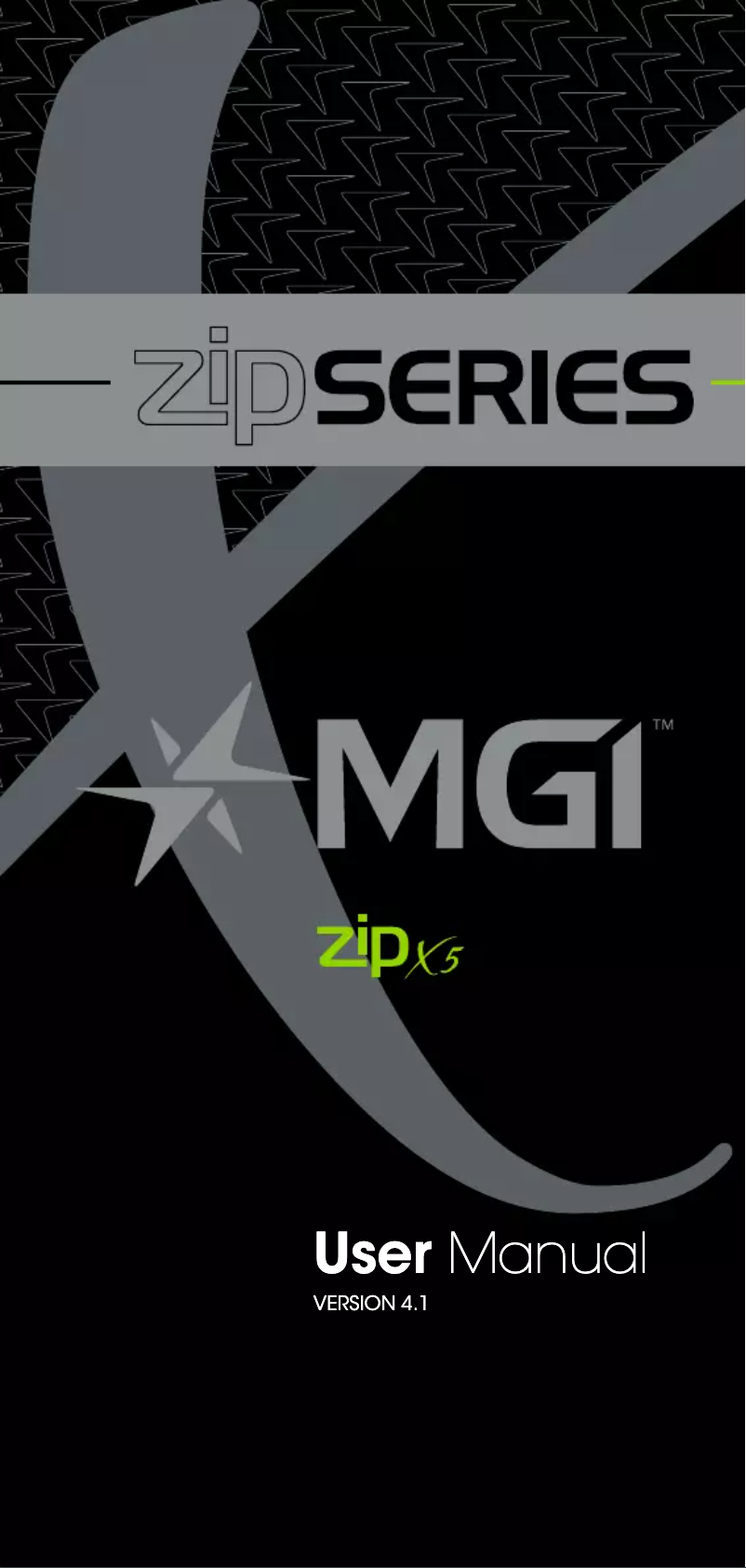 Page n°1 - Manuel utilisateur MGI Zip X5