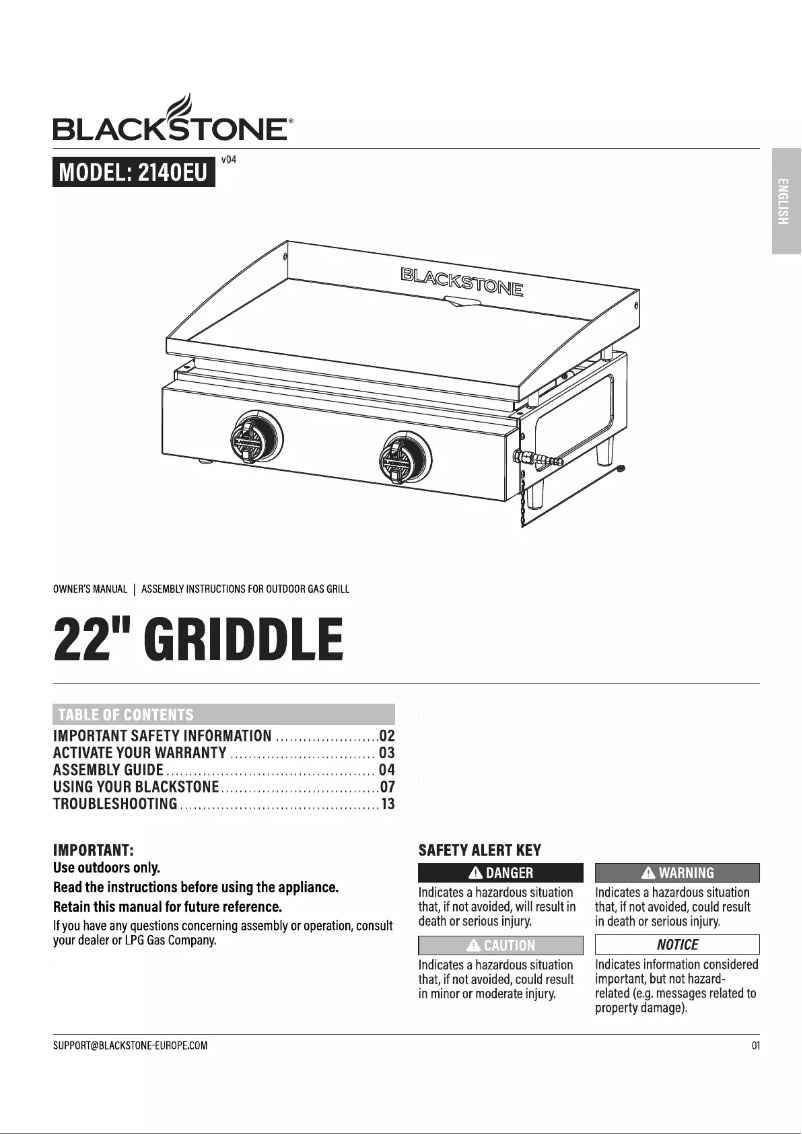 Page n°1 - Manuel utilisateur Blackstone 2140EU