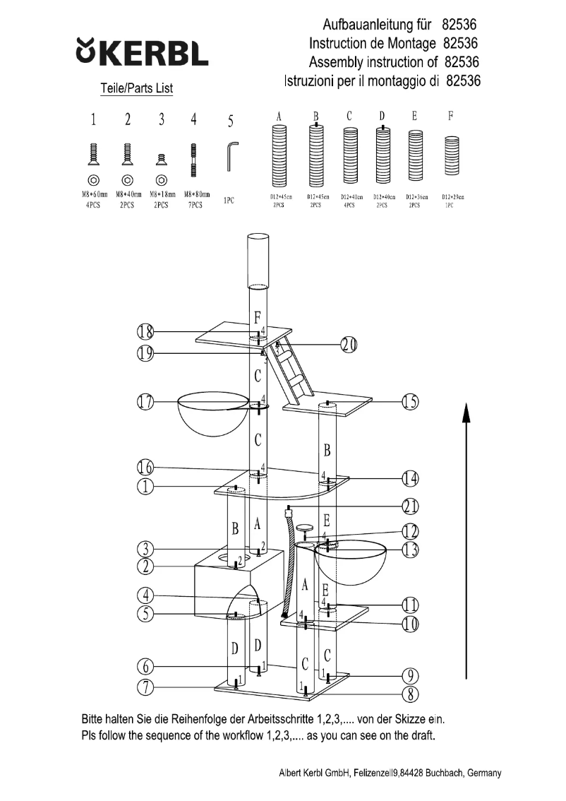 Page n°1 - Manuel utilisateur Kerbl Taunus 82536