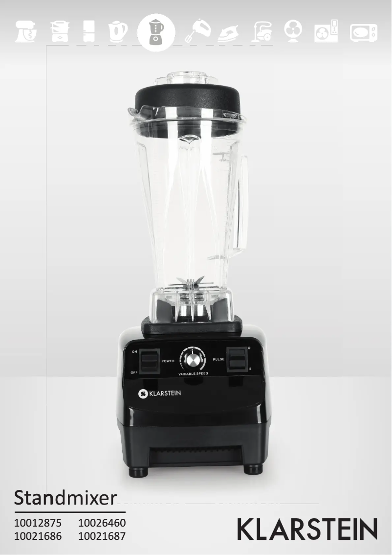 Image de la première page du manuel de l'appareil 10012875