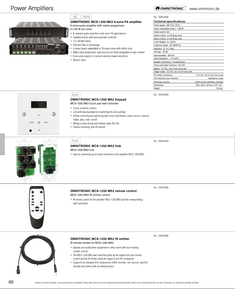 Image de la première page du manuel de l'appareil MCS-1250 MK2