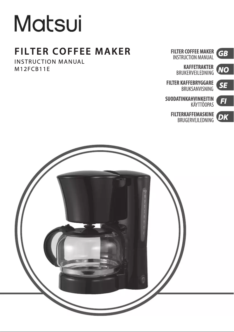 Page 1 de la notice Manuel utilisateur Matsui M12FCB11E