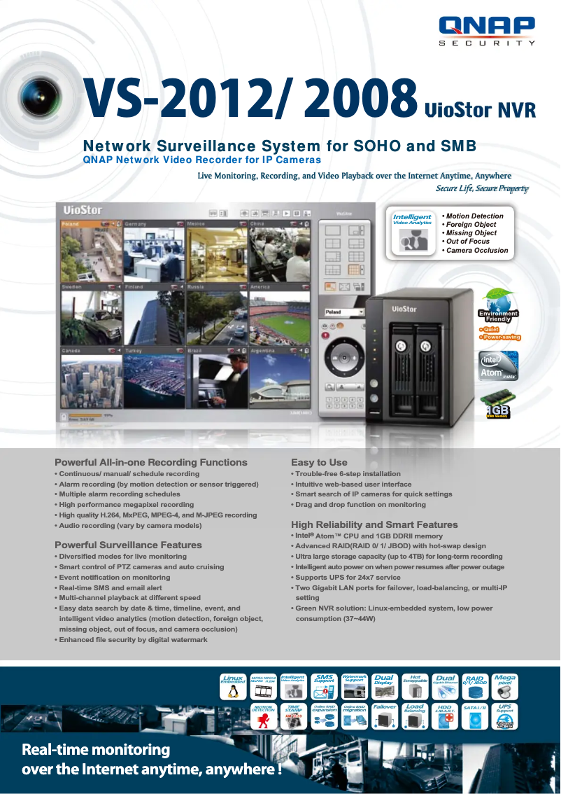 Page n°1 - Manuel utilisateur QNAP VS-2008 VioStor NVR