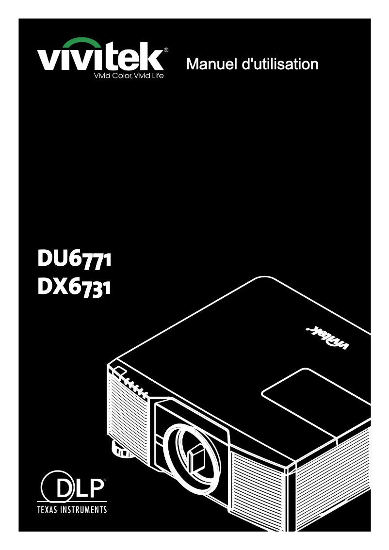 Page 1 de la notice Manuel utilisateur Vivitek DU6771